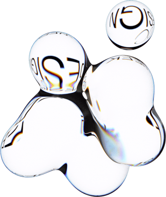 Floating amorphous bubbles