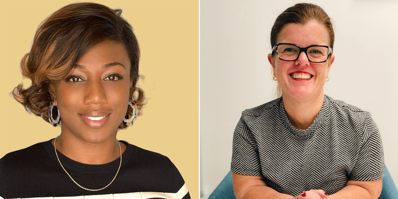 Photos of Bailey O’Connell and Amber Fields.